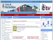 Tablet Screenshot of comune.nichelino.to.it